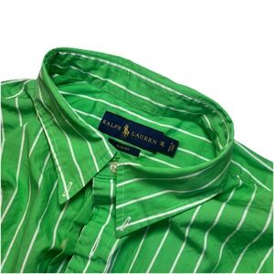 Mens Ralph Lauren Slim Fit Shirt Long Sleeve Button Down Size XL